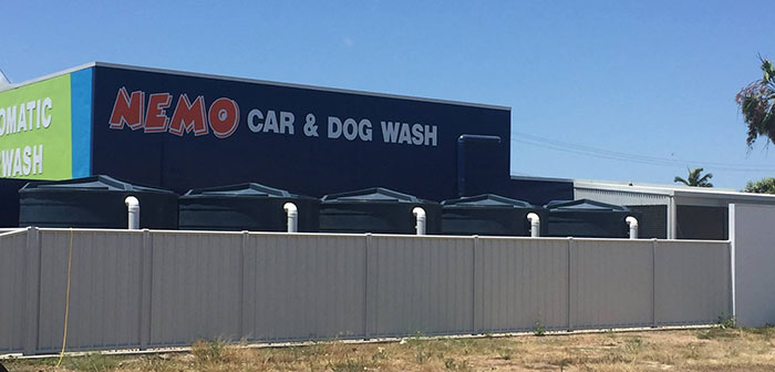 Nemo Car and Dog Wash Bundaberg - 5x 10,000L Water Tanks